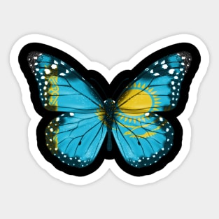 Kazakhstani Flag  Butterfly - Gift for Kazakhstani From Kazakhstan Sticker